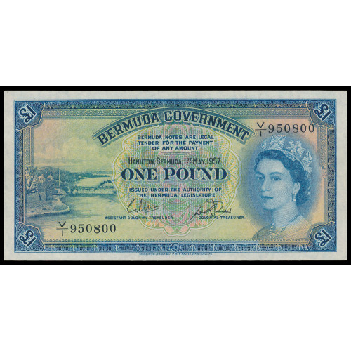 Bermuda, 1 Pound 1957, V/1 950800