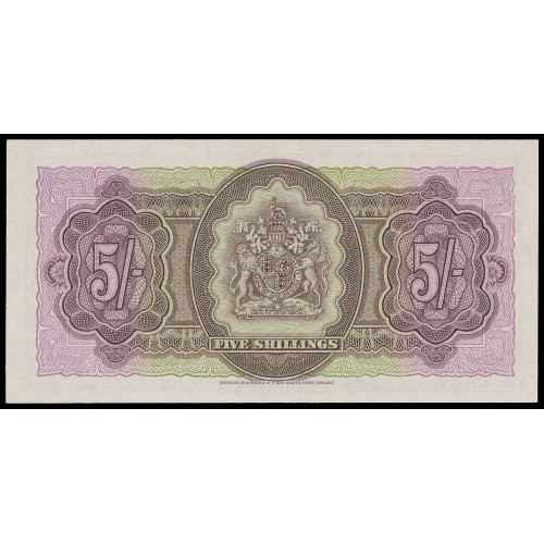 Bermuda, 5 Shillings 1957, D/2 790058