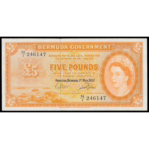 Bermuda, 5 Pounds 1957, N/1 246147