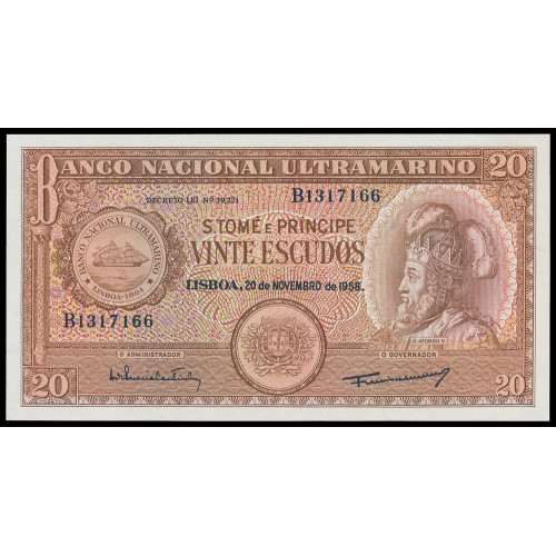 Saint Thomas & Prince, 20 Escudos 1958, B 1317166