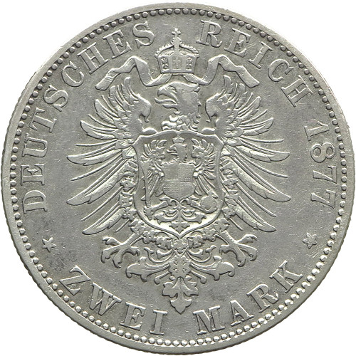 Germany (Bavaria), 2 Mark 1877 D