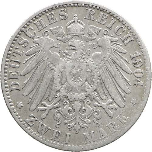 Germany (Hamburg), 2 Mark 1904 J