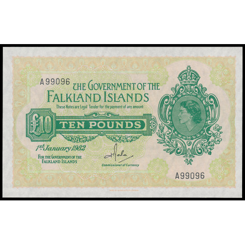 Falkland Islands, 10 Pounds 01.01.1982, A 99096