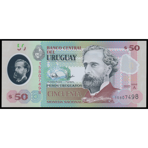 Uruguay, 50 Pesos 2020 (Polymer)