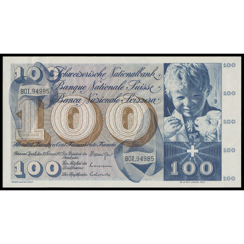 Switzerland, 100 Francs 1971