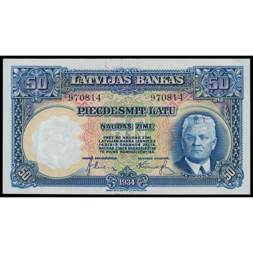 Latvia, 50 Latu 1934, 970814