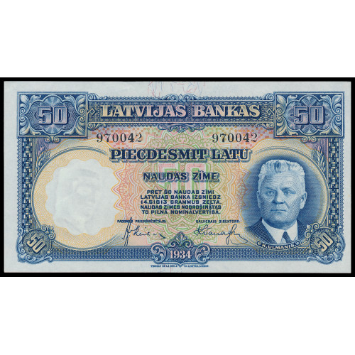 Latvia, 50 Latu 1934, 970042