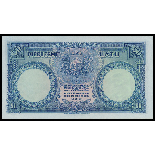 Latvia, 50 Latu 1934, 970038