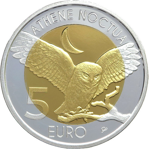 Luxembourg, 5 Euro 2024, Little Owl