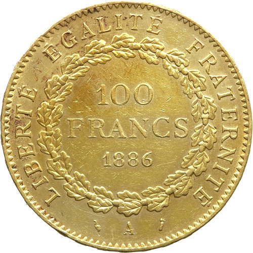 France, 100 Francs 1886 A