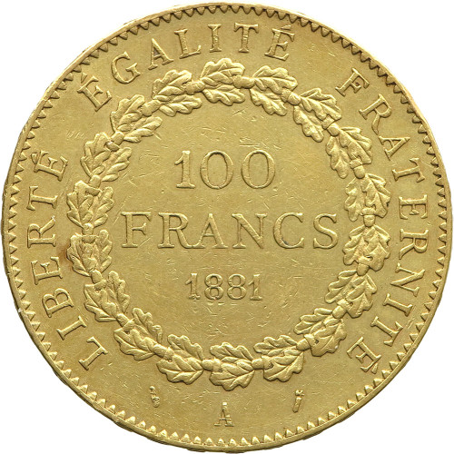 France, 100 Francs 1881 A