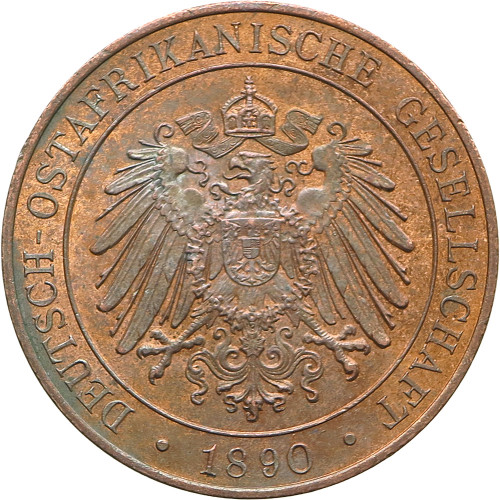 German East Africa, 1 Pesa 1890