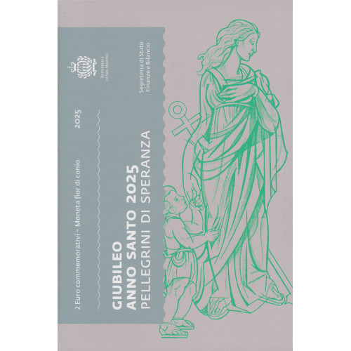 San Marino, 2 Euro 2025, Jubilee Holy Year 2025 Pilgrims of hope San Marino, 2 Euro 2025, Jubilee Holy Year 2025 Pilgrims of hope