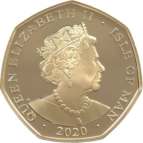 Isle of Man, 50 Pence 2020, The Peter Pan (Box + COA)