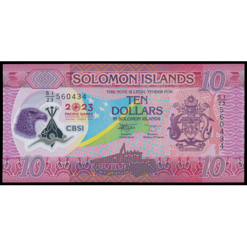 Solomon Islands, 10 Dollars 2023, Commemorative (Polymer)