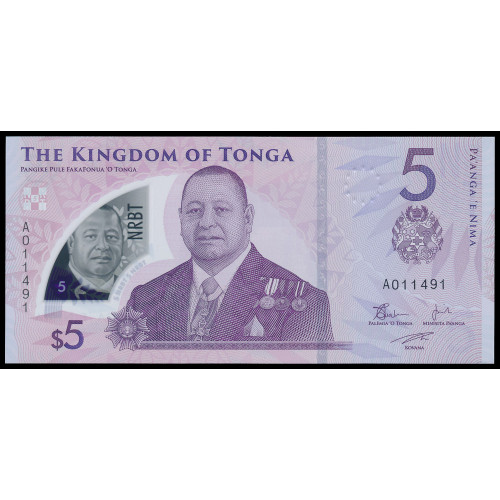 Tonga, 5 Paanga 2023 (Polymer)