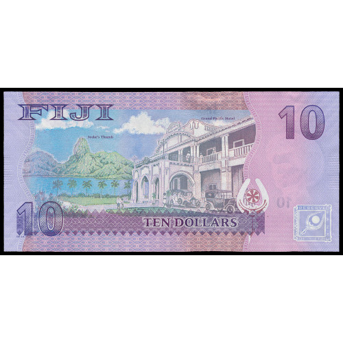 Fiji, 10 Dollars 2012