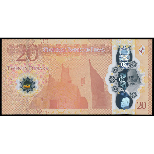 Libya, 20 Dinars 2025 (Polymer)