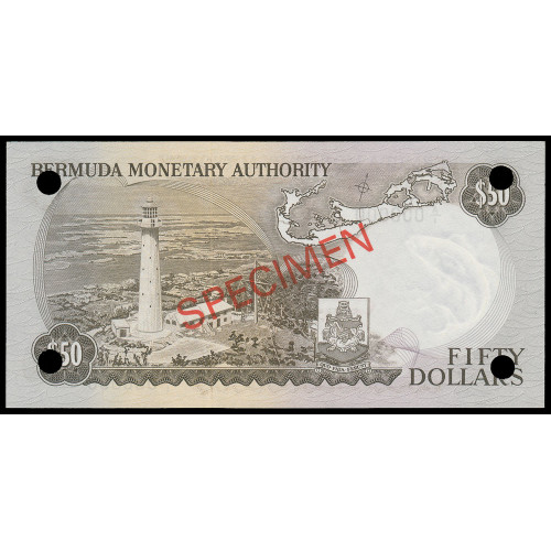 Bermuda, 50 Dollars 1974, A/1 000000, Specimen