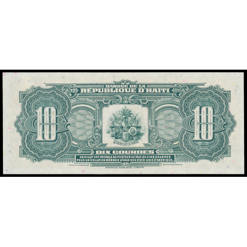 Haiti, 10 Gourdes 1988