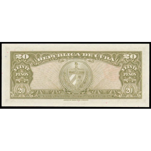 Cuba, 20 Pesos 1958