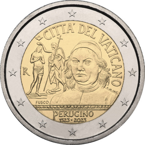 Vatican, 2 Euro 2023, 500th anniversary of the death of Pietro Perugino