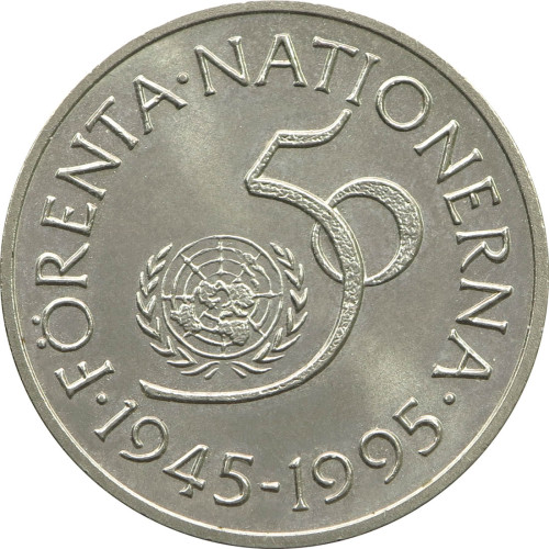 Sweden, 5 Kronor 1995, 50th Anniversary UN