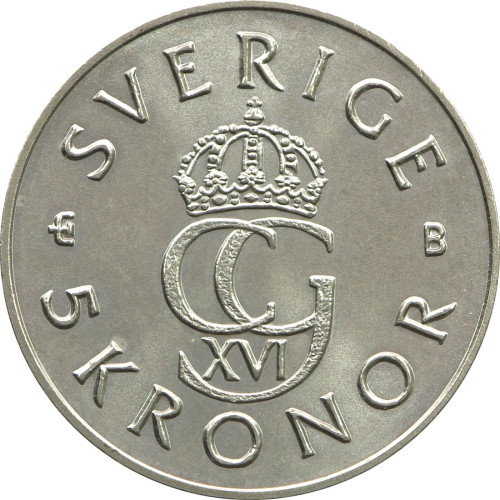 Sweden, 5 Kronor 1995, 50th Anniversary UN