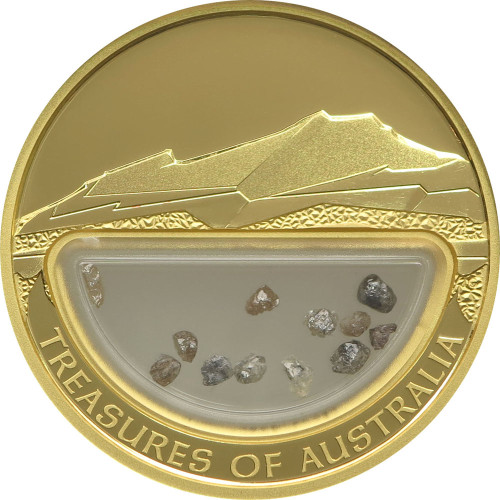 Australia, 100 Dollars 2009, Treasures of Australia - Diamnonds (1 Oz)