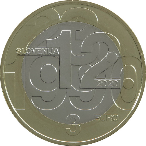 Slovenia, 3 Euro 2020, 30th anniversary of plebiscite on sovereignty and independence of the Republic of Slovenia