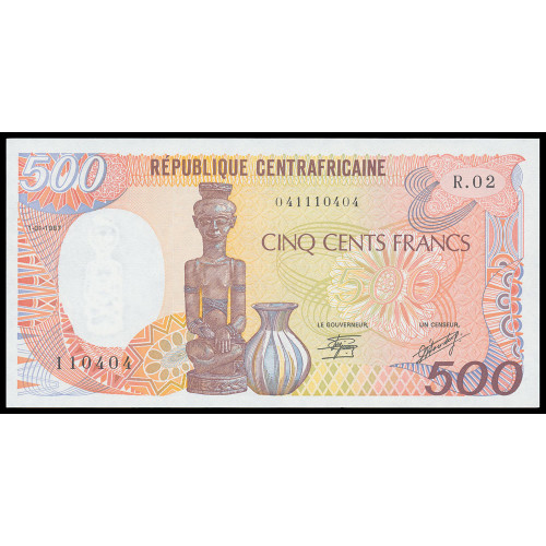 Central African Republic, 500 Francs 1987