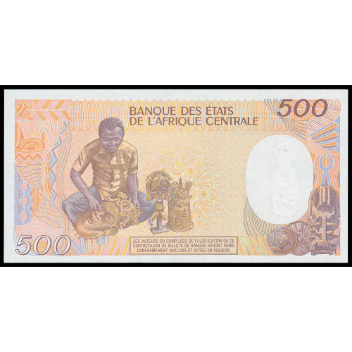 Central African Republic, 500 Francs 1987