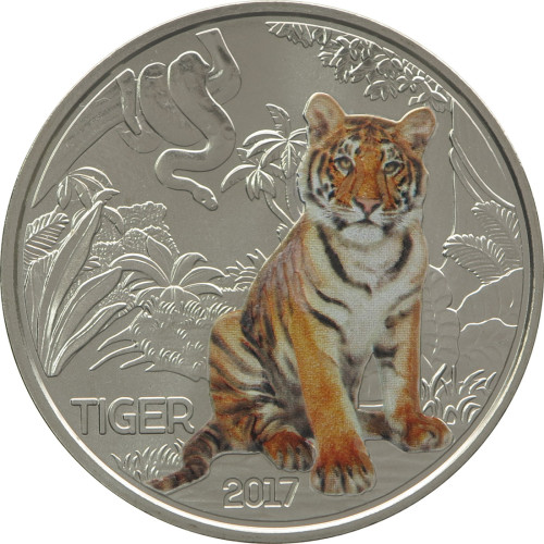 Austria, 3 Euro 2017, Tiger