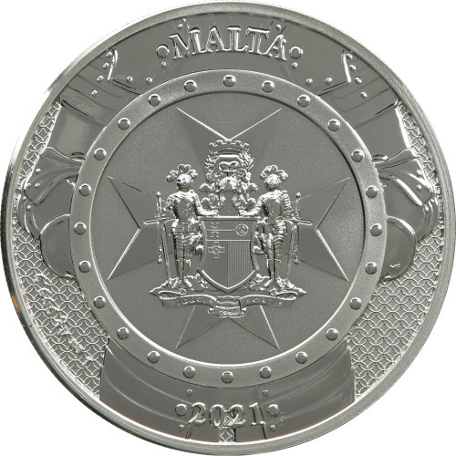 Malta, 5 Euro 2021, Knights of the Past (1 Oz)