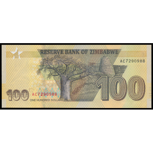 Zimbabwe, 100 Dollars 2020