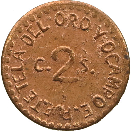 Mexico (Puebla), 2 Centavos 1915