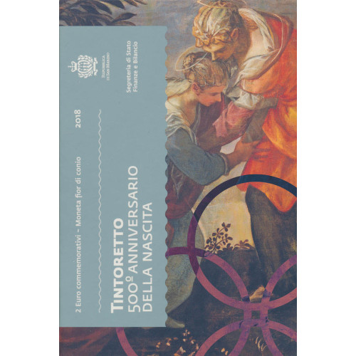 San Marino, 2 Euro 2018, Tintoretto San Marino, 2 Euro 2018, Tintoretto