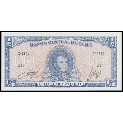 Chile, 1/2 Escudo 1970-73