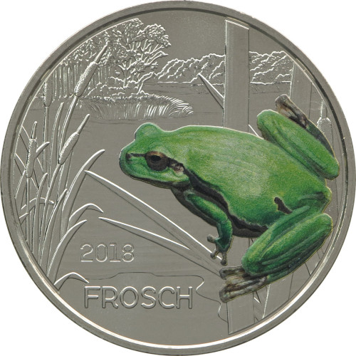 Austria, 3 Euro 2018, Frog