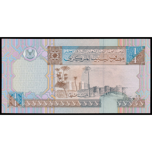 Libya, 1/4 Dinar 2002