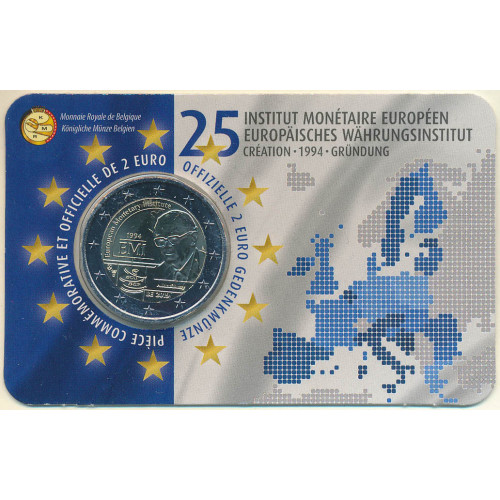 Belgium, 2 Euro 2019, European Monetary Institute (coincard)