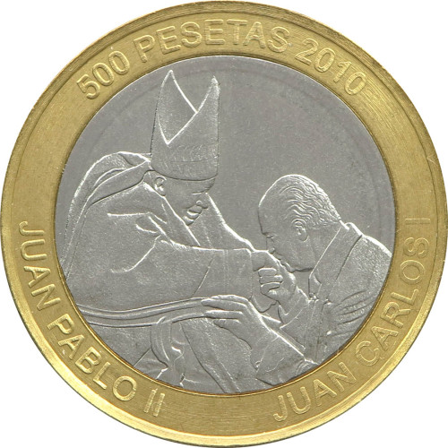 Saharawi Arab D.R., 500 Pesetas 2010, Pope John Paul II