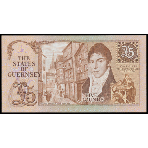 Guernsey, 5 Pounds 1980