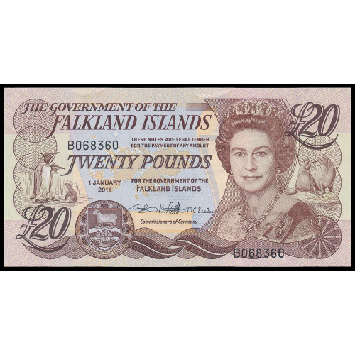 Falkland Islands, 20 Pounds 2011