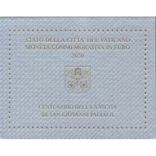 Vatican, 2 Euro 2020, Centenary of the Birth of Saint John Paul II