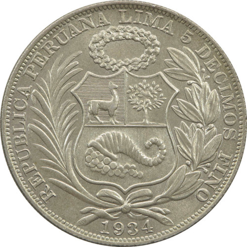 Peru, 1 Sol 1934