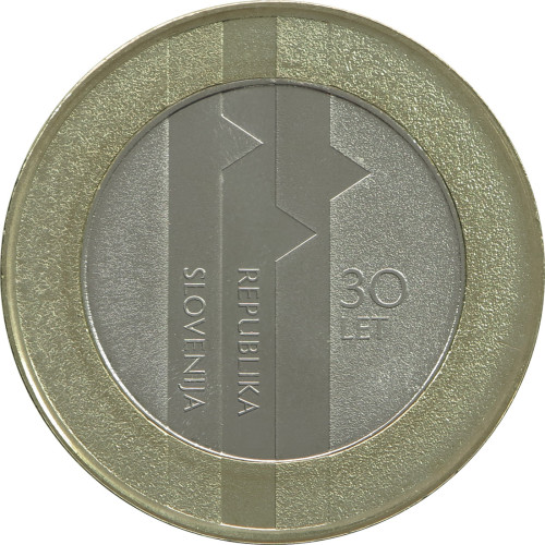 Slovenia, 3 Euro 2021, 30th Anniversary of the Republic of Slovenia