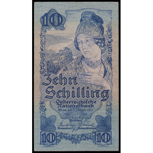 Austria, 10 Schilling 1933, 1381 09319