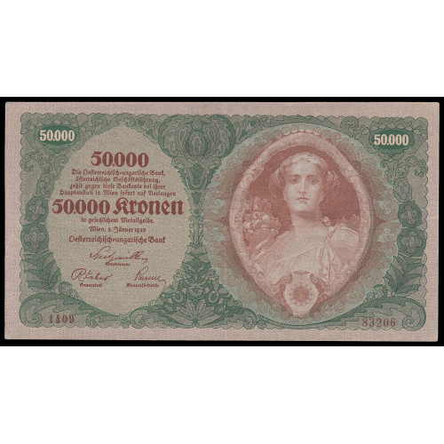 Austria, 50000 Kronen 1922, 1409 83206