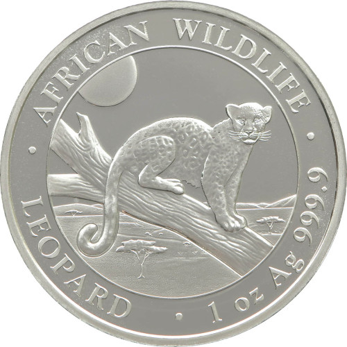 Somalia, 100 Shillings 2021, Leopard (1 Oz)